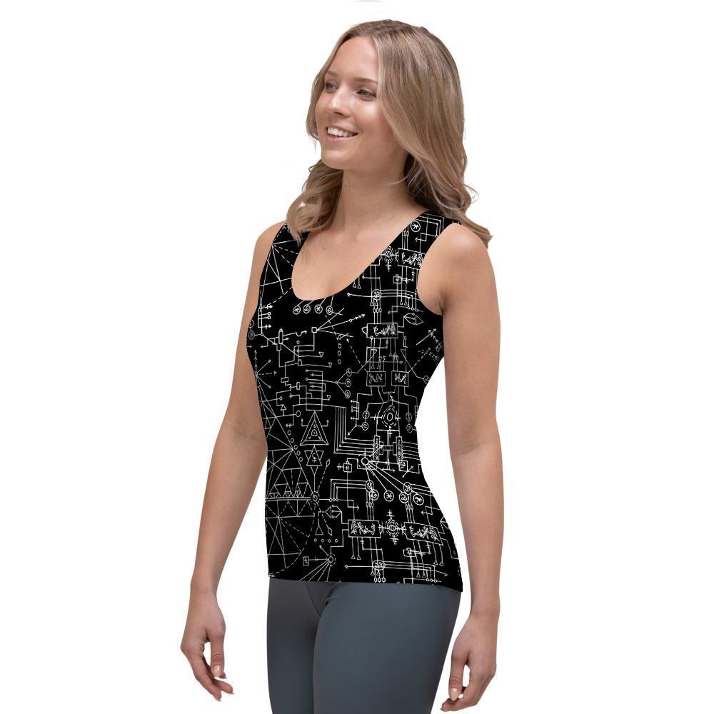 Witch Symbol Gothic Women's Tank Top-grizzshop