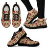 Witch Wiccan Gothic Pagan Satanic Pattern Print Black Sneaker Shoes For Men Women-grizzshop