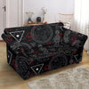Witch Wiccan Pagan Pattern Print Loveseat Cover-grizzshop