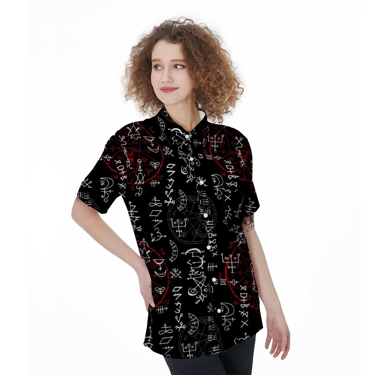 Witch Women's Short Sleeve Shirts-grizzshop