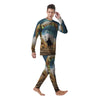 Wizard And Gate Print Men's Pajamas-grizzshop