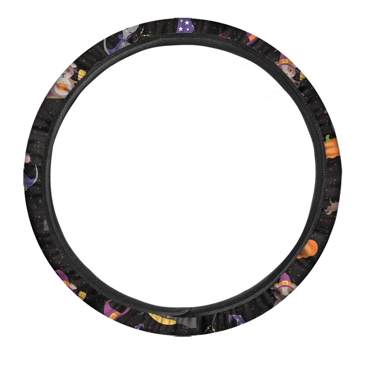 Wizard Animal Print Pattern Car Steering Wheel Cover-grizzshop