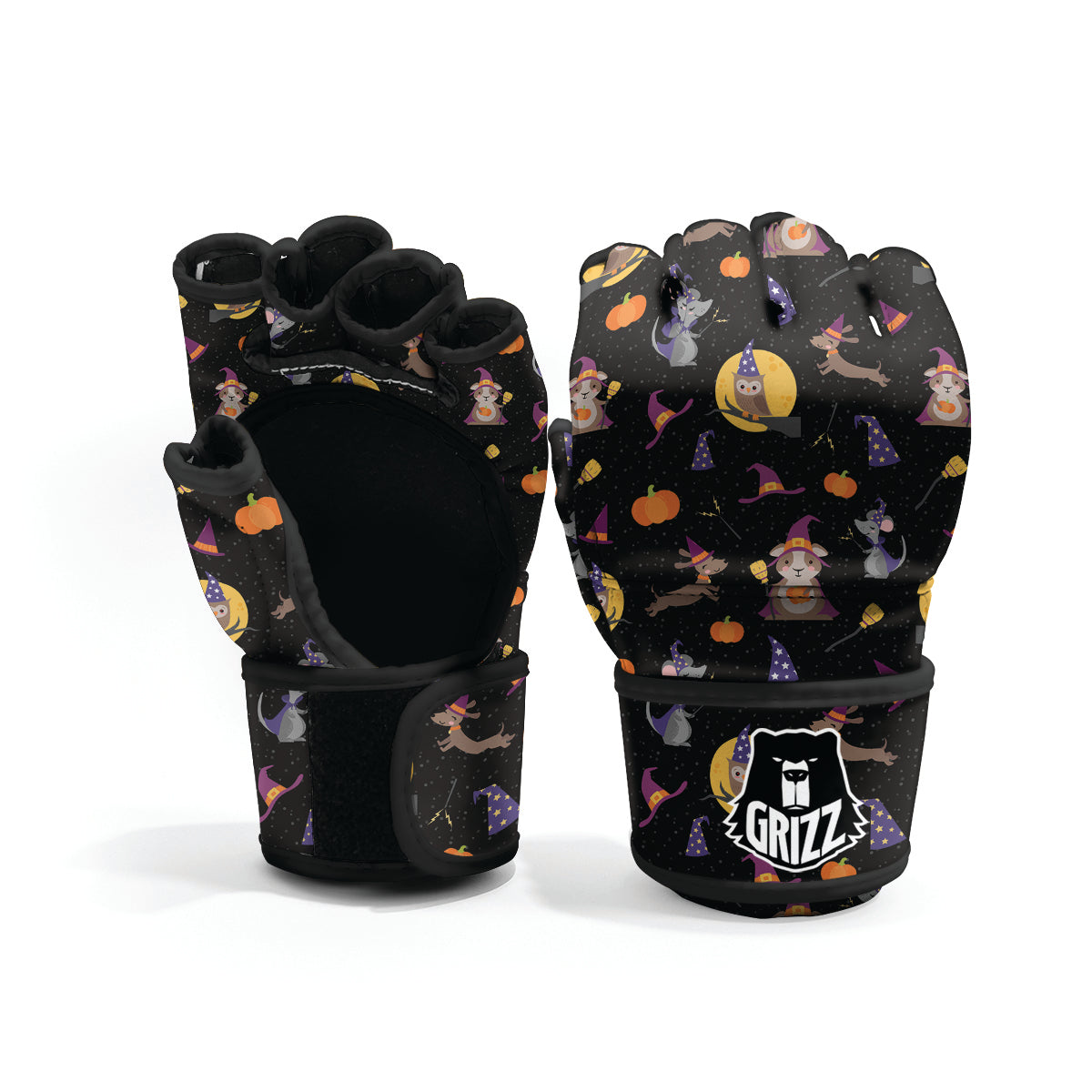 Wizard Animal Print Pattern MMA Gloves-grizzshop