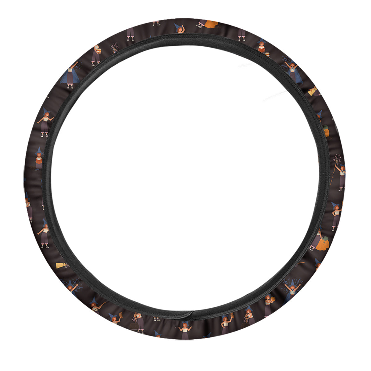 Wizard Cute Print Pattern Car Steering Wheel Cover-grizzshop
