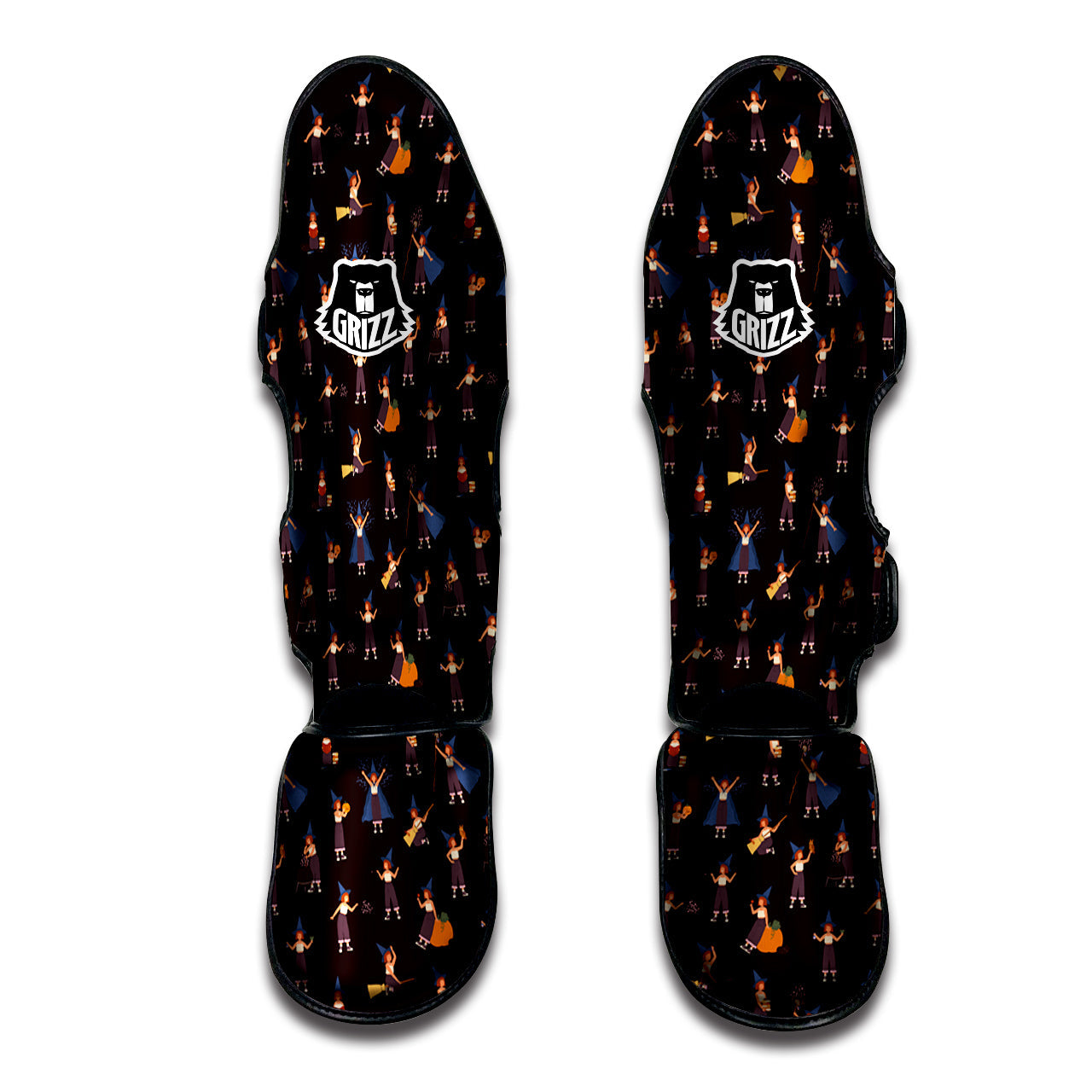 Wizard Cute Print Pattern Muay Thai Shin Guards-grizzshop