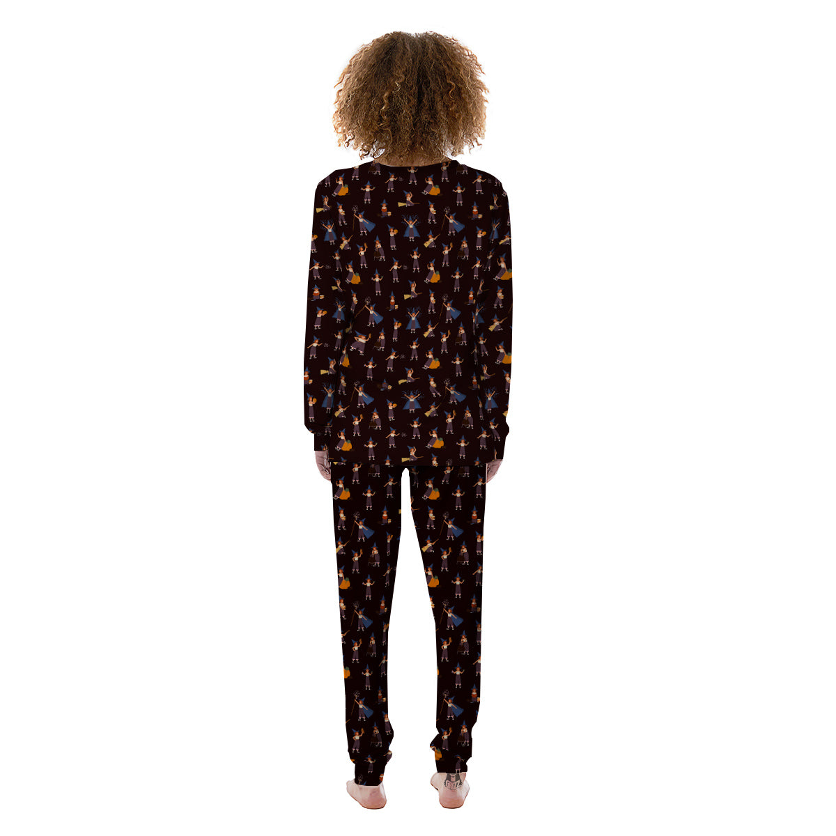 Wizard Cute Print Pattern Women's Pajamas-grizzshop
