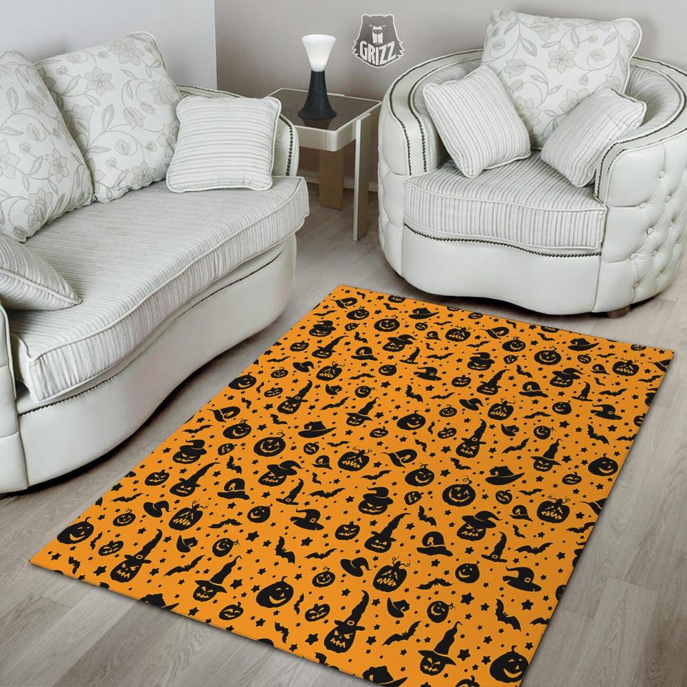 Wizard Halloween Print Pattern Floor Mat-grizzshop