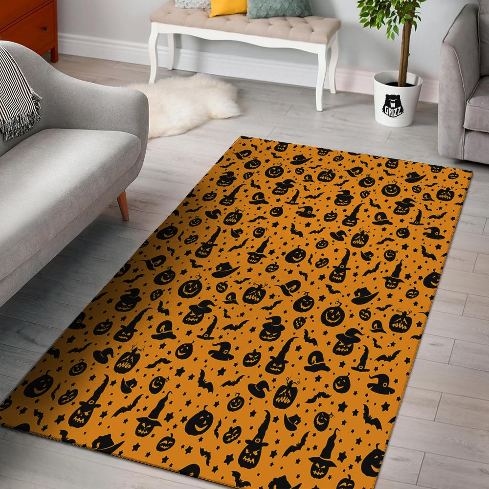 Wizard Halloween Print Pattern Floor Mat-grizzshop