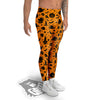 Wizard Halloween Print Pattern Men's Leggings-grizzshop