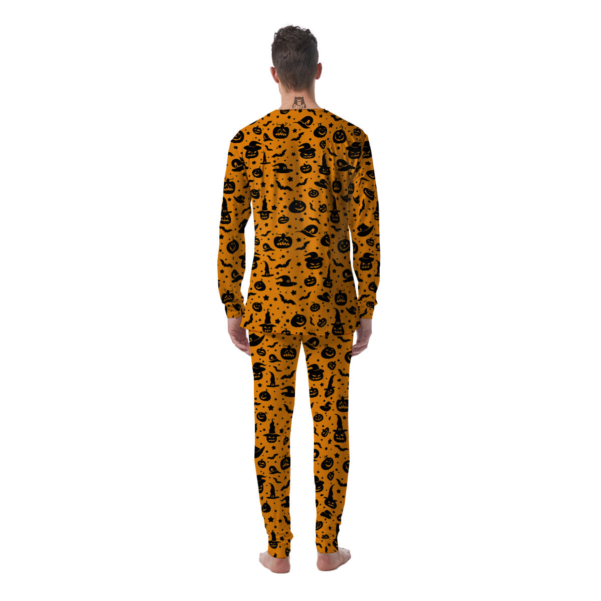 Wizard Halloween Print Pattern Men's Pajamas-grizzshop