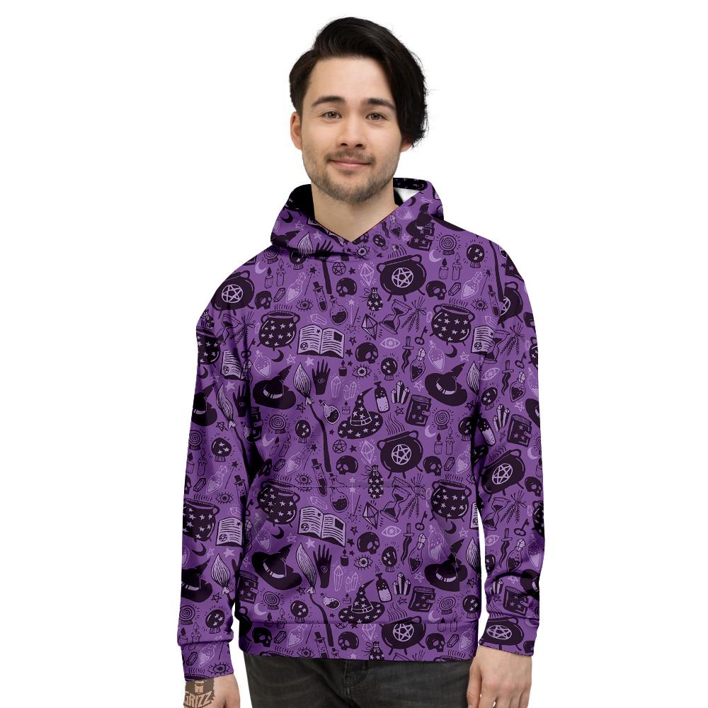 Wizard Magic Print Pattern Men's Hoodie-grizzshop