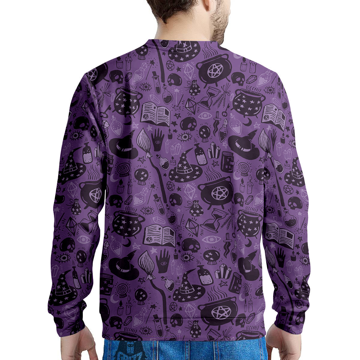 Wizard Magic Print Pattern Men's Sweatshirt-grizzshop