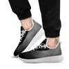 Wolf Black Demon Print White Athletic Shoes-grizzshop