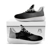 Wolf Black Demon Print White Athletic Shoes-grizzshop