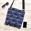 Wolf Cartoon Pattern Print Crossbody bags-grizzshop