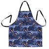 Wolf Cartoon Pattern Print Men's Apron-grizzshop