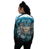 Wolf Girl Native American Print Women's Bomber Jacket-grizzshop