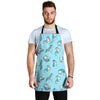 Wolf Hand Drawn Pattern Print Men's Apron-grizzshop