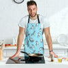 Wolf Hand Drawn Pattern Print Men's Apron-grizzshop