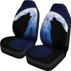 Wolf Howling Universal Fit Car Seat Cover-grizzshop