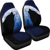 Wolf Howling Universal Fit Car Seat Cover-grizzshop