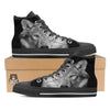 Wolf Monochrome Print High Top Shoes-grizzshop