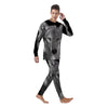 Wolf Monochrome Print Men's Pajamas-grizzshop