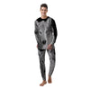 Wolf Monochrome Print Men's Pajamas-grizzshop