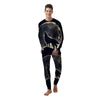 Wolf Moonlight Print Men's Pajamas-grizzshop