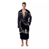 Wolf Moonlight Print Men's Robe-grizzshop