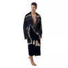 Wolf Moonlight Print Men's Robe-grizzshop