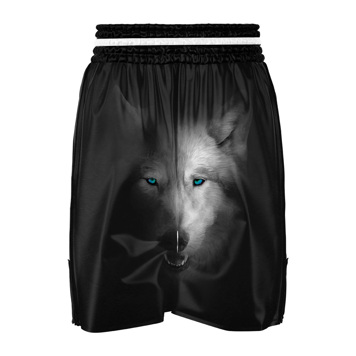 Wolf Painting Watercolor Print Boxing Shorts-grizzshop