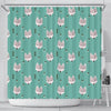 Wolf Pattern Print Bathroom Shower Curtain-grizzshop