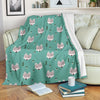 Wolf Pattern Print Blanket-grizzshop