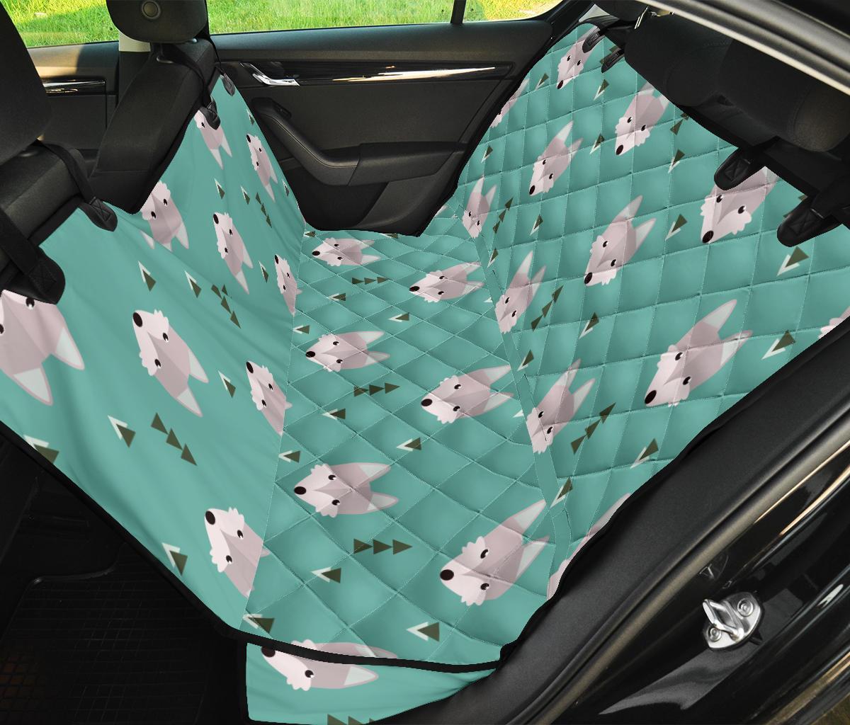 Wolf Pattern Print Pet Car Seat Cover-grizzshop