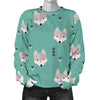 Wolf Pattern Print Women's Sweatshirt-grizzshop