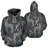 Wolf Print Pattern Men Women Pullover Hoodie-grizzshop