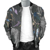 Wolf Print Pattern Men's Bomber Jacket-grizzshop