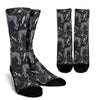 Wolf Print Pattern Unisex Crew Socks-grizzshop