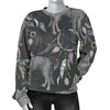 Wolf Print Pattern Women's Sweatshirt-grizzshop