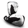 Wolf Spirit And Moon Print Boxing Gloves-grizzshop