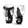 Wolf Spirit And Moon Print Boxing Gloves-grizzshop