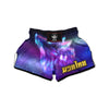 Wolf Spirit Aurora Howling Print Muay Thai Boxing Shorts-grizzshop