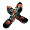 Wolf Spirit Night Forest Print Muay Thai Shin Guards-grizzshop