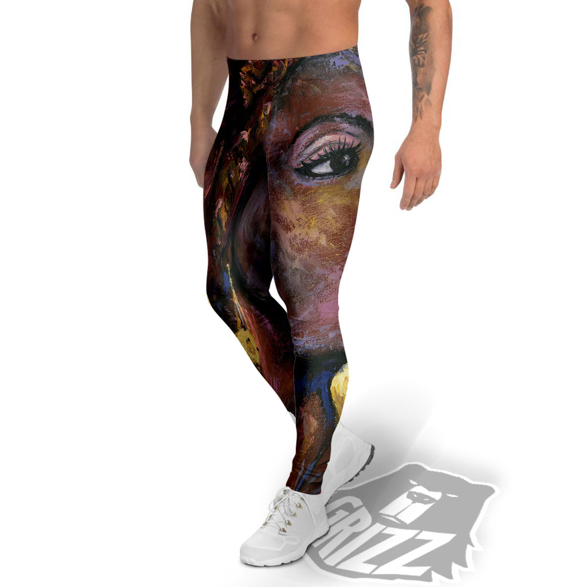 Woman African Print Men's Leggings-grizzshop