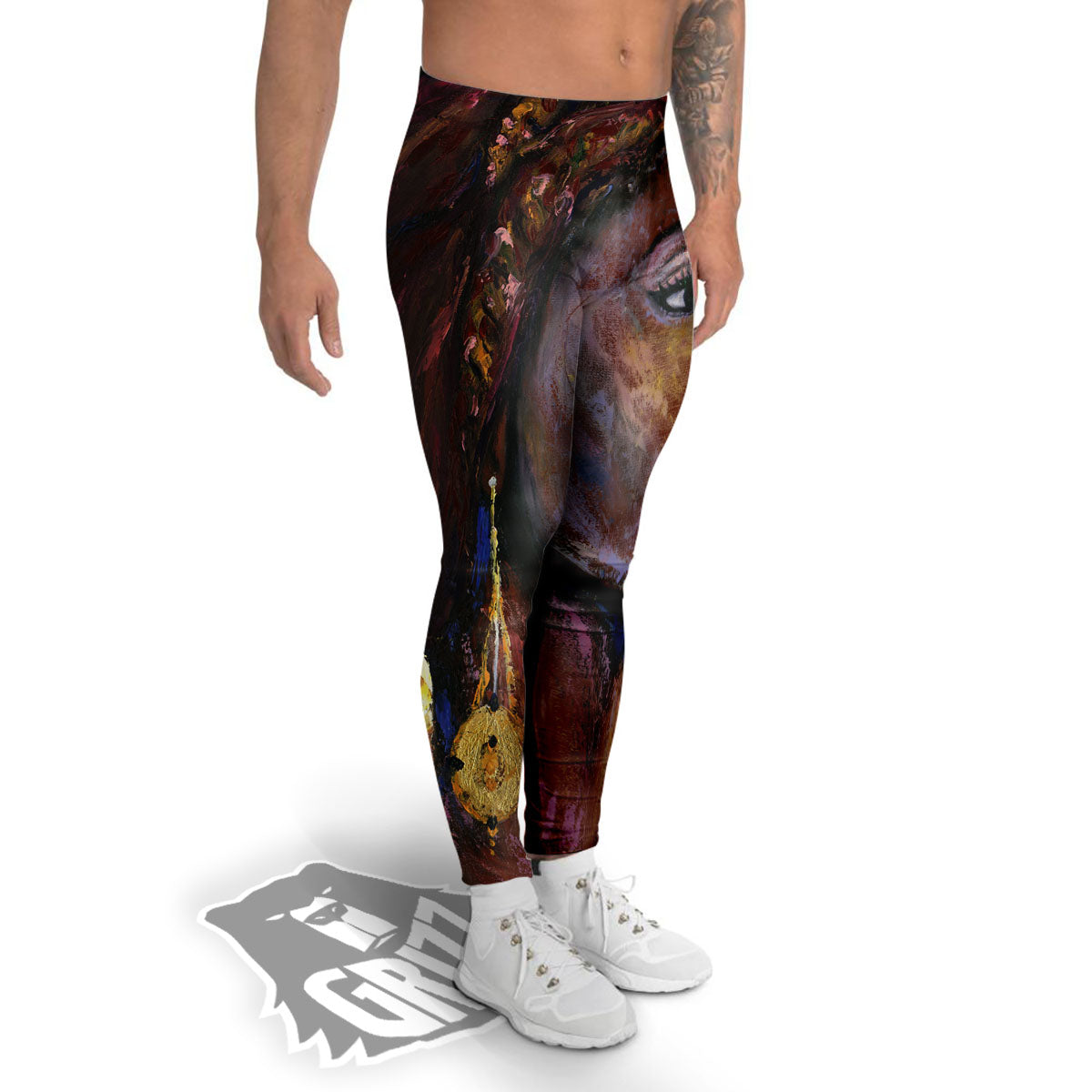 Woman African Print Men's Leggings-grizzshop