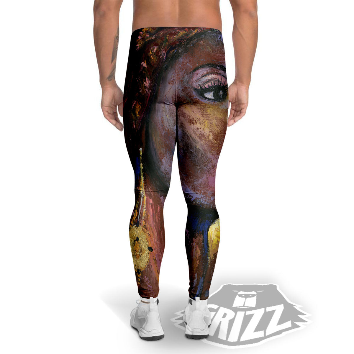 Woman African Print Men's Leggings-grizzshop