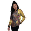 Woman African Print Women's Bomber Jacket-grizzshop