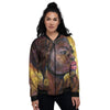 Woman African Print Women's Bomber Jacket-grizzshop