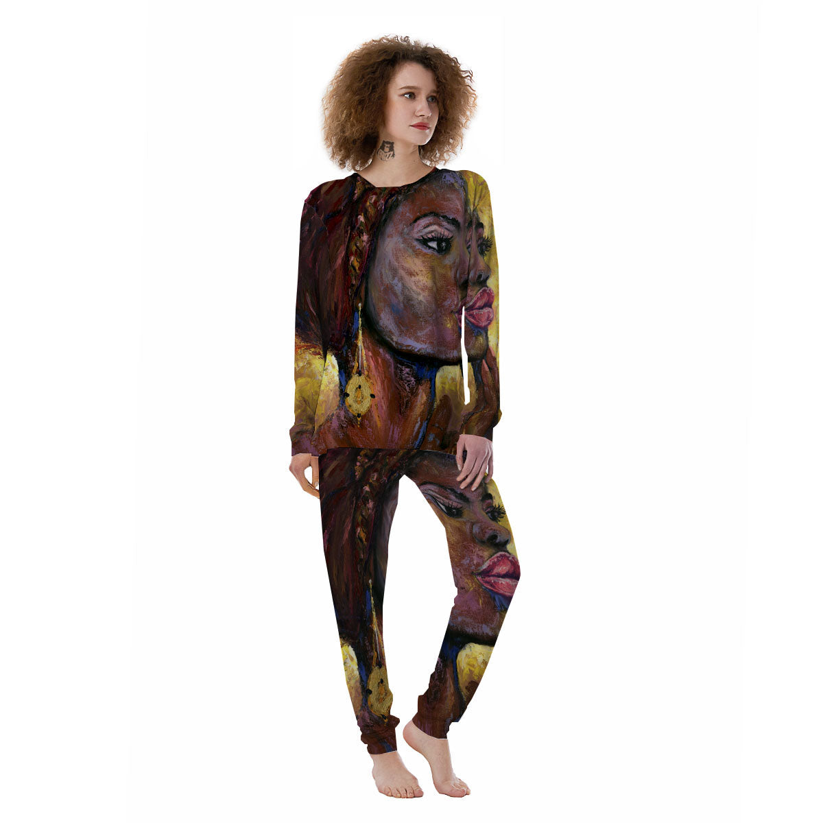 Woman African Print Women's Pajamas-grizzshop